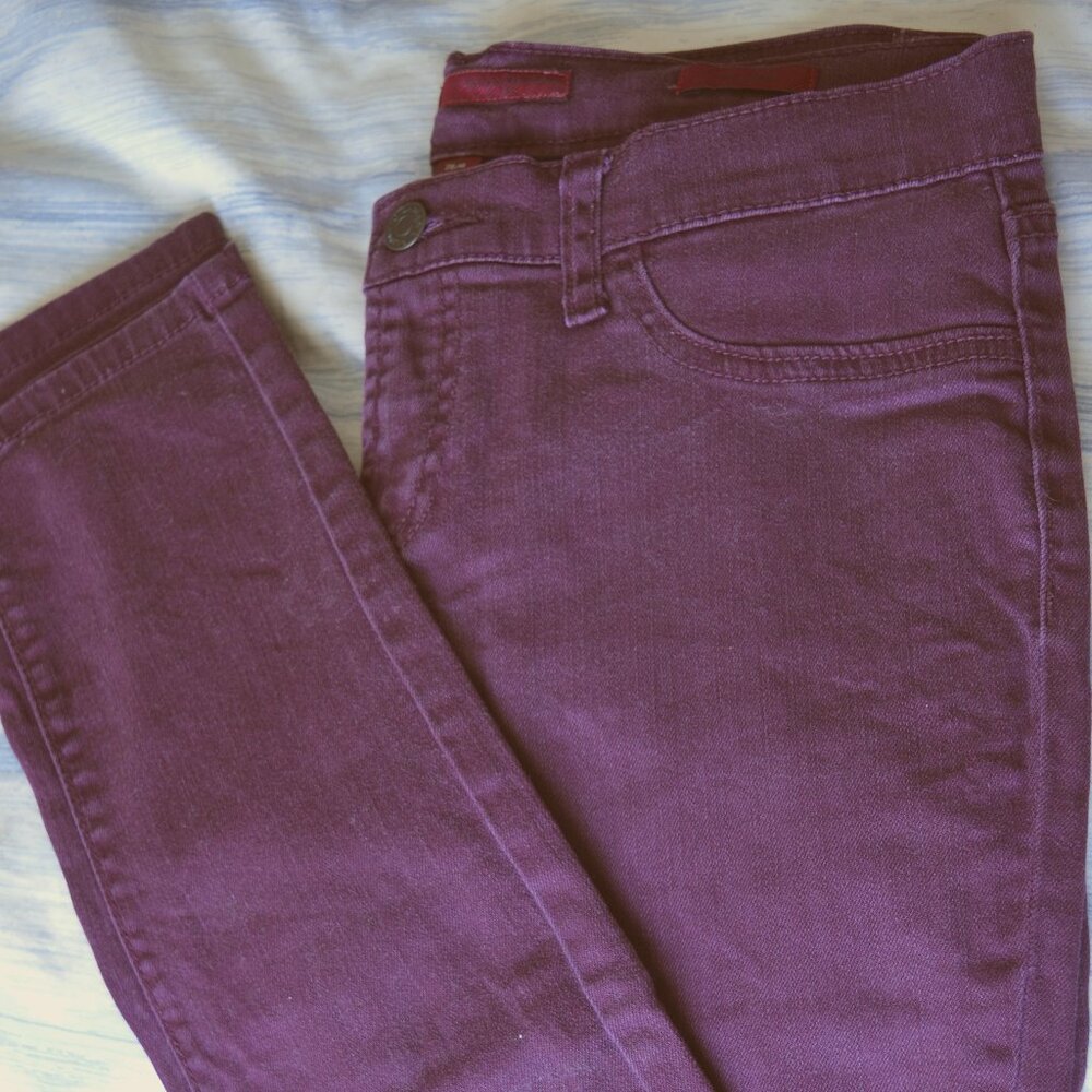 Maroon Skinny Jeans, Banana Republic Limited Edition Size 6